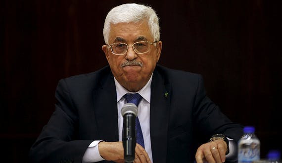 File photo of Palestinian President Mahmoud Abbas in the West Bank city of Ramallah