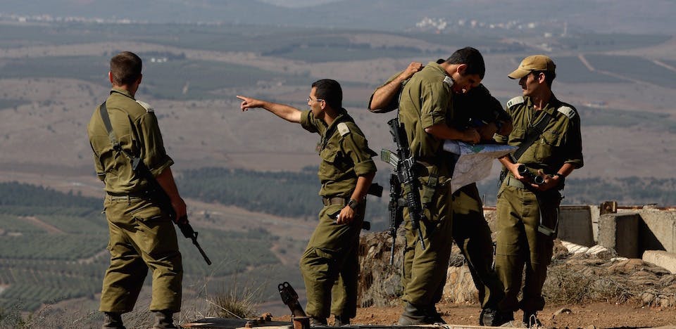 Israeli Troops Deployed At Golan Heights