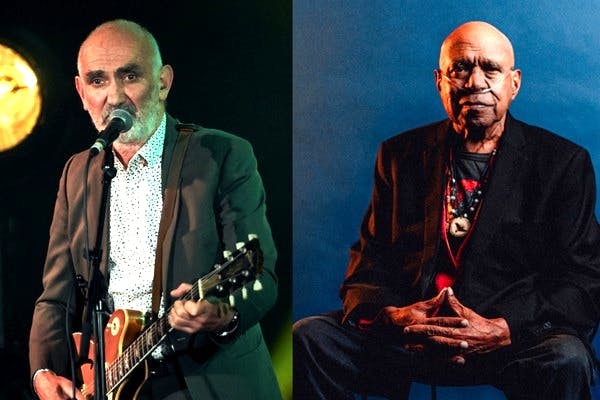 Paul Kelly (left) and Archie Roach