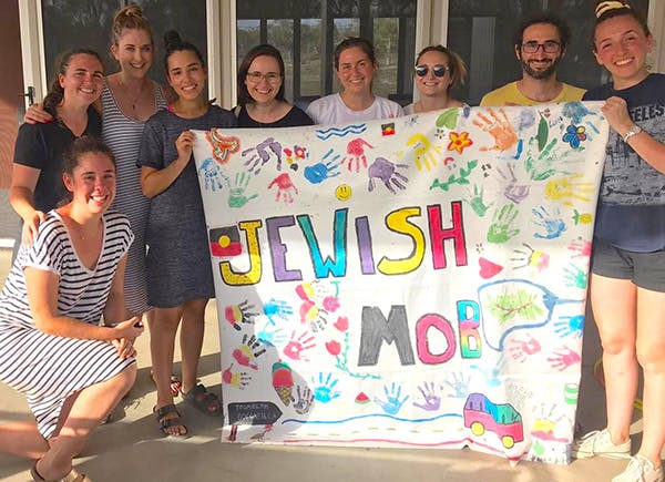 Jewish volunteers at a camp for Indigenous young people (Stand Up)