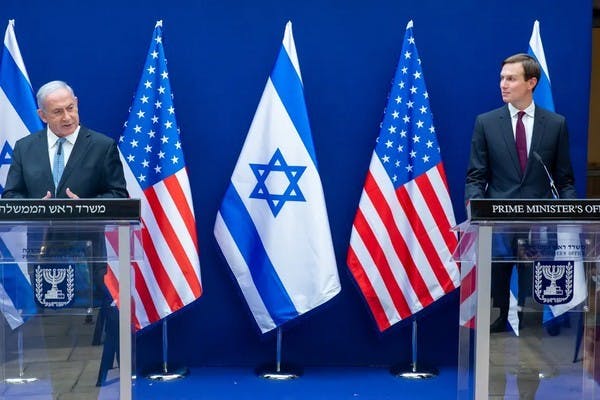 Netanyahu and Kushner in August, 2020