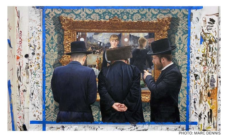 Three Jews and a painting