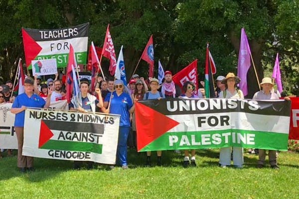 Aust unions Palestine Solidarity Australia