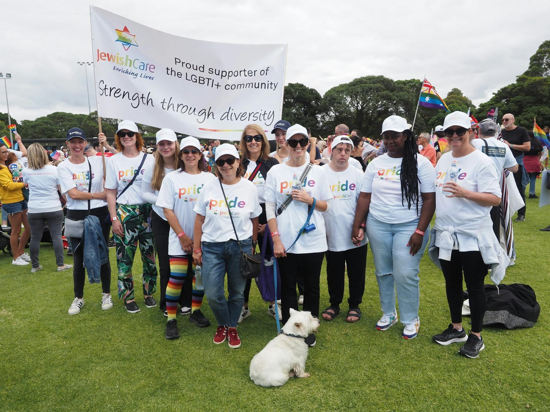 Jewish Care Victoria staff and volunteers will not be participating in this year's pride march. Image: Michael Barnett/Supplied. 