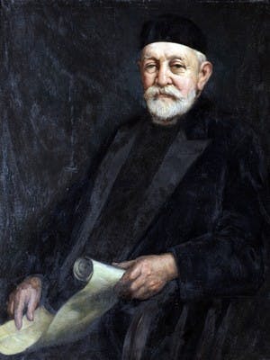 Portrait of Rabbi Abraham Wolinski, by his son, in 1931