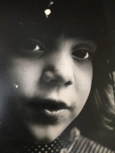 Maggie as a young girl