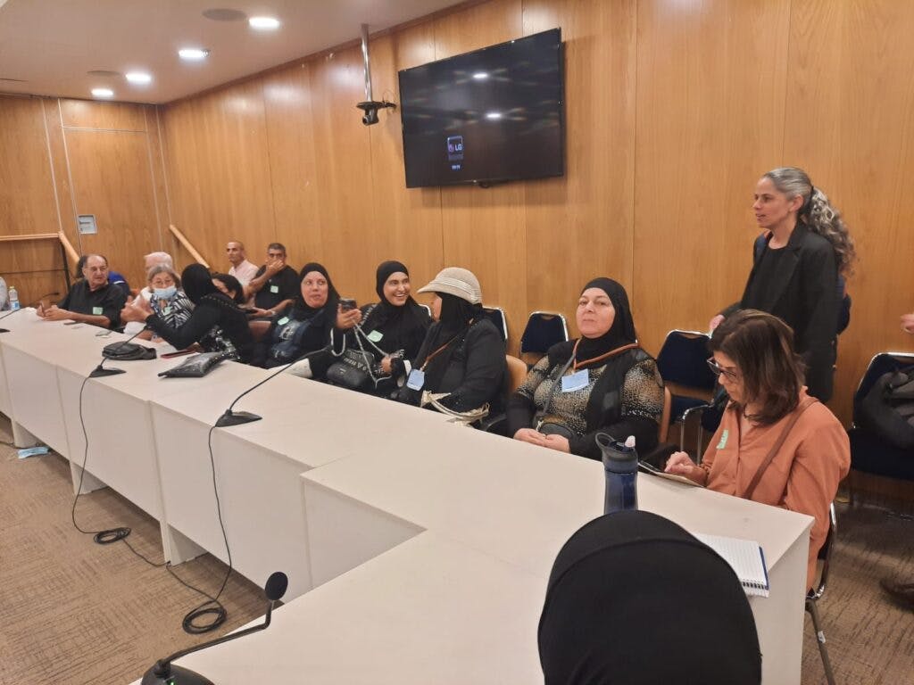 Jaffa residents put their case to a Knesset committee