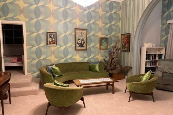 The lounge room of Mira's home