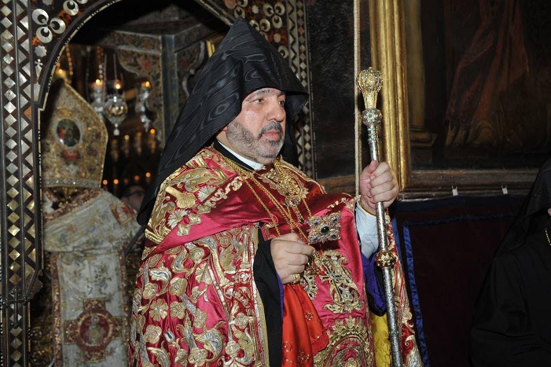 Man in Armenian priest regalia